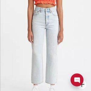 Levi Ribcage Straight Light Wash Size 30